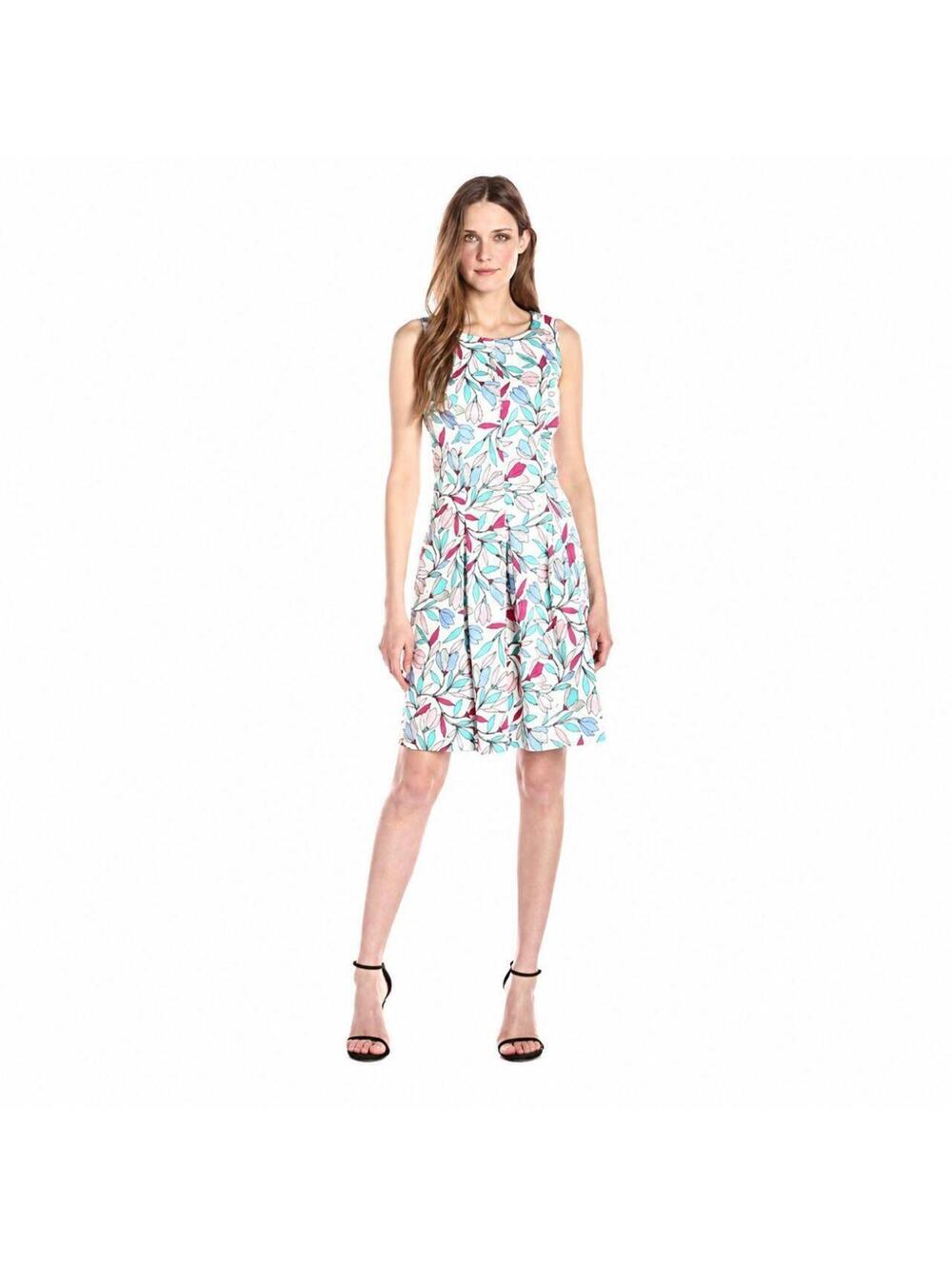 Nine West Women's White and Multi Work-dress